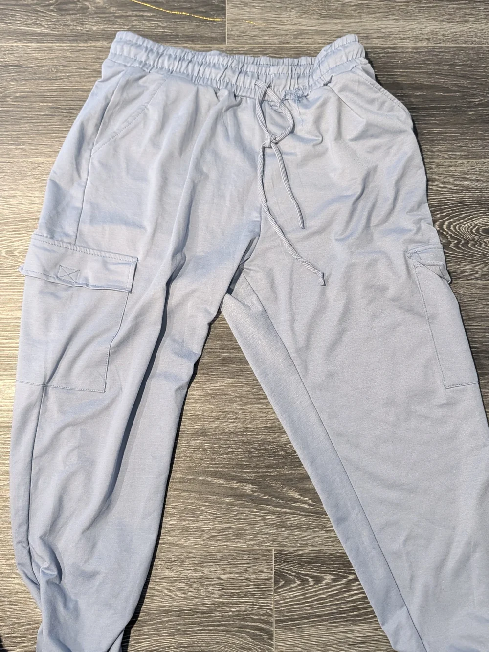 Love Light Blue Cargo Joggers
